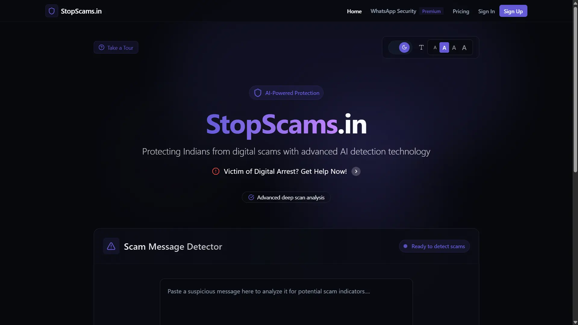 stopscams website preview image